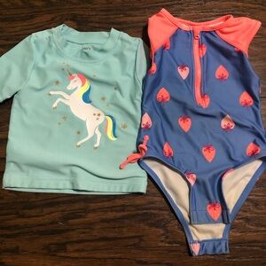 2T Girls Cat & Jack Swim Bundle